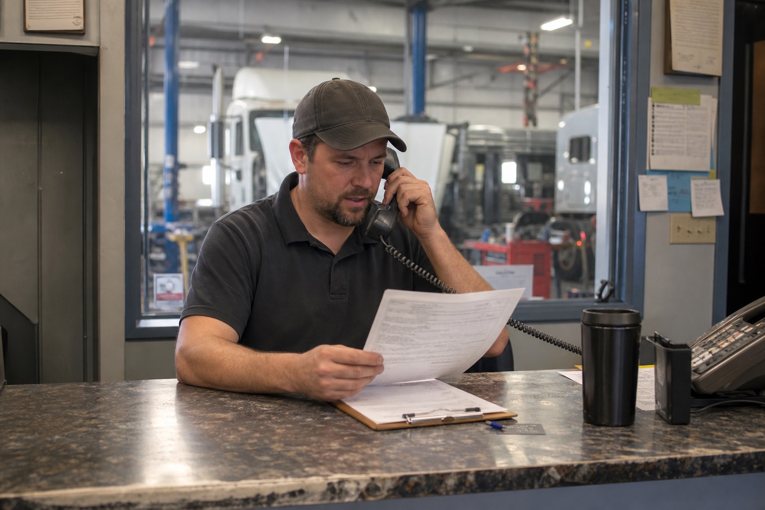WrenchPilot Breakdown directory for repair shops showing a verified listing with search, ratings, and Call now